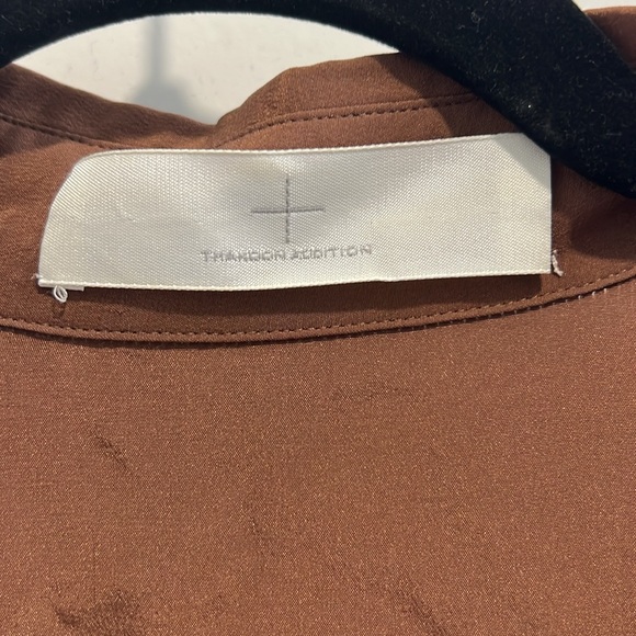 Thakoon Addition silk blouse - brown and black size 0 - Picture 2 of 3